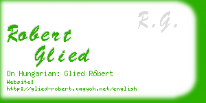 robert glied business card